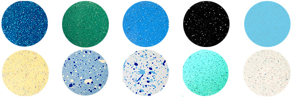 gama de colores fondo poliéster